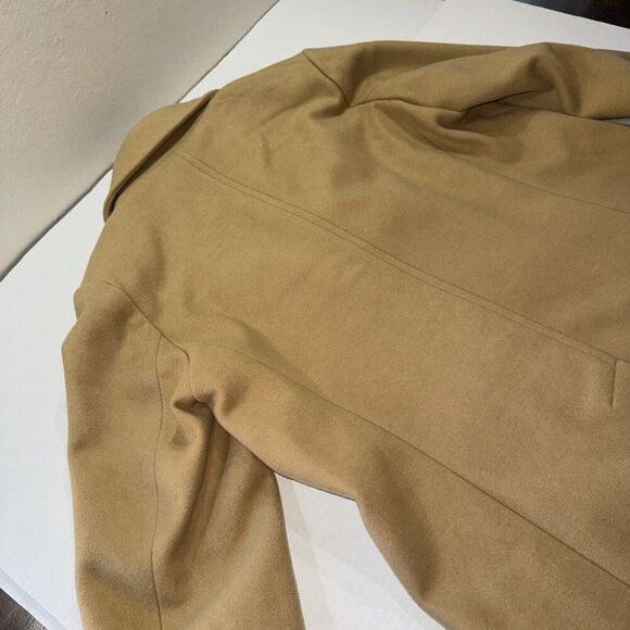 Old Navy Womens Pea Coat Soft Wool Blend Jacket Khaki Color Sz XL - Picture 14 of 14